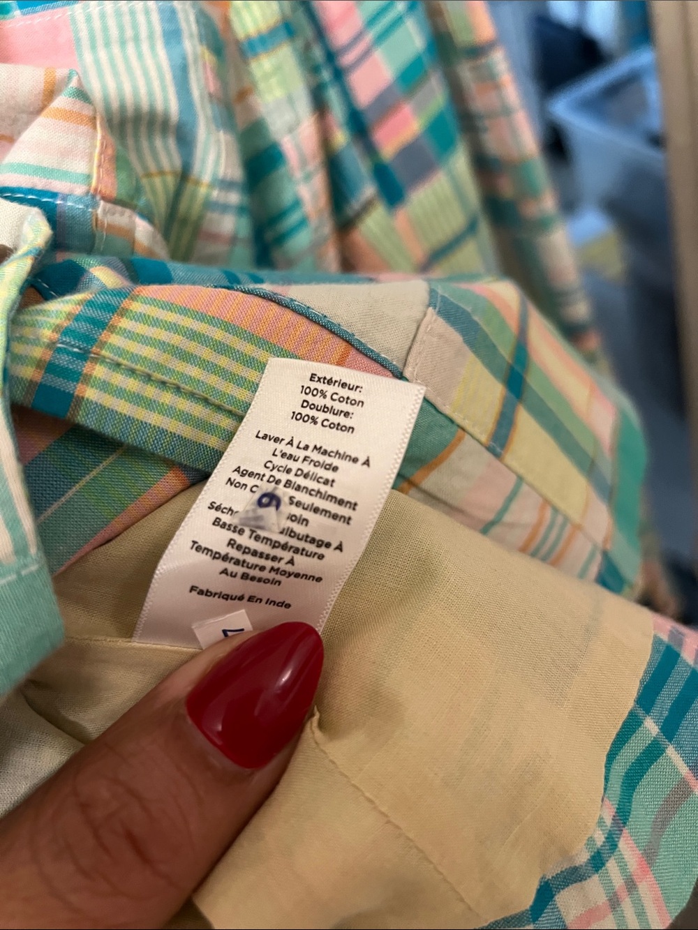 Talbots Madras Jacket Plus Size - Picture 10 of 10